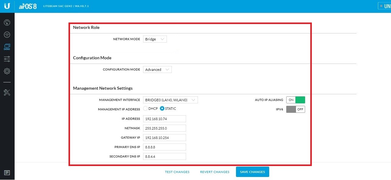 Configuracion ppt enlace